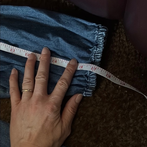 GAP Blue Buttoned Midi Dress with Notched Collar - Picture 9 of 10